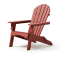 Adirondack Gartenstuhl 83 x 77 x 97 cm aus Kunststoff Rot mit breiten Armlehnen